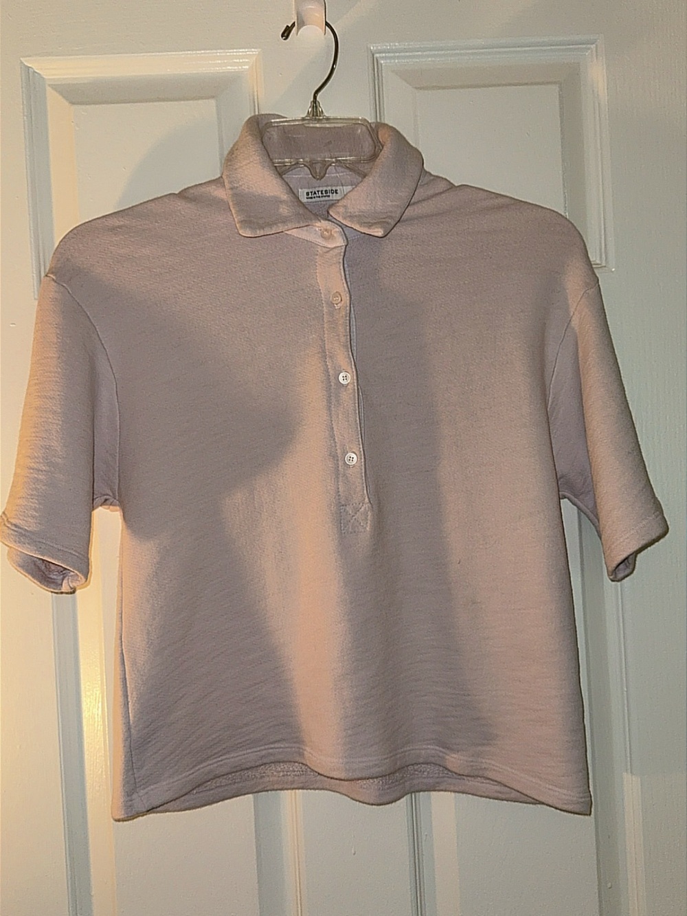 NWOT Stateside French Terry Loop Slub Polo Pullover Small - Picture 3 of 7